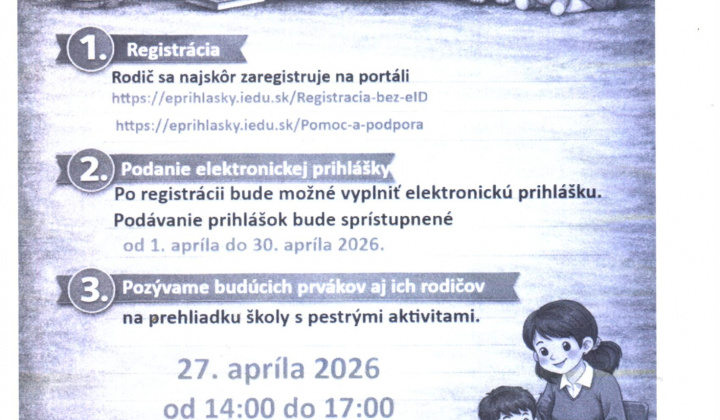 1. fotografia fotogalérie Aktuality / Zápis do 1. ročníka ZŠ P. J. Šafárika v Tornali - foto