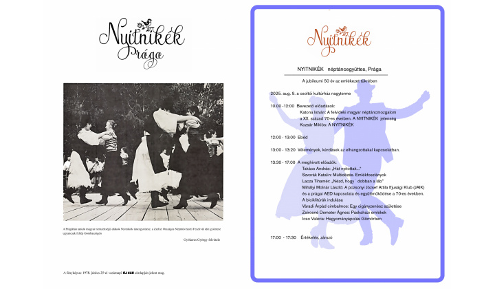 Nyitnikék néptáncegyüttes, Prága a jubileumi 50 év emlékezet tükrében